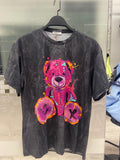 Amarchik T-Shirt Glitzer Bär Anthrazit