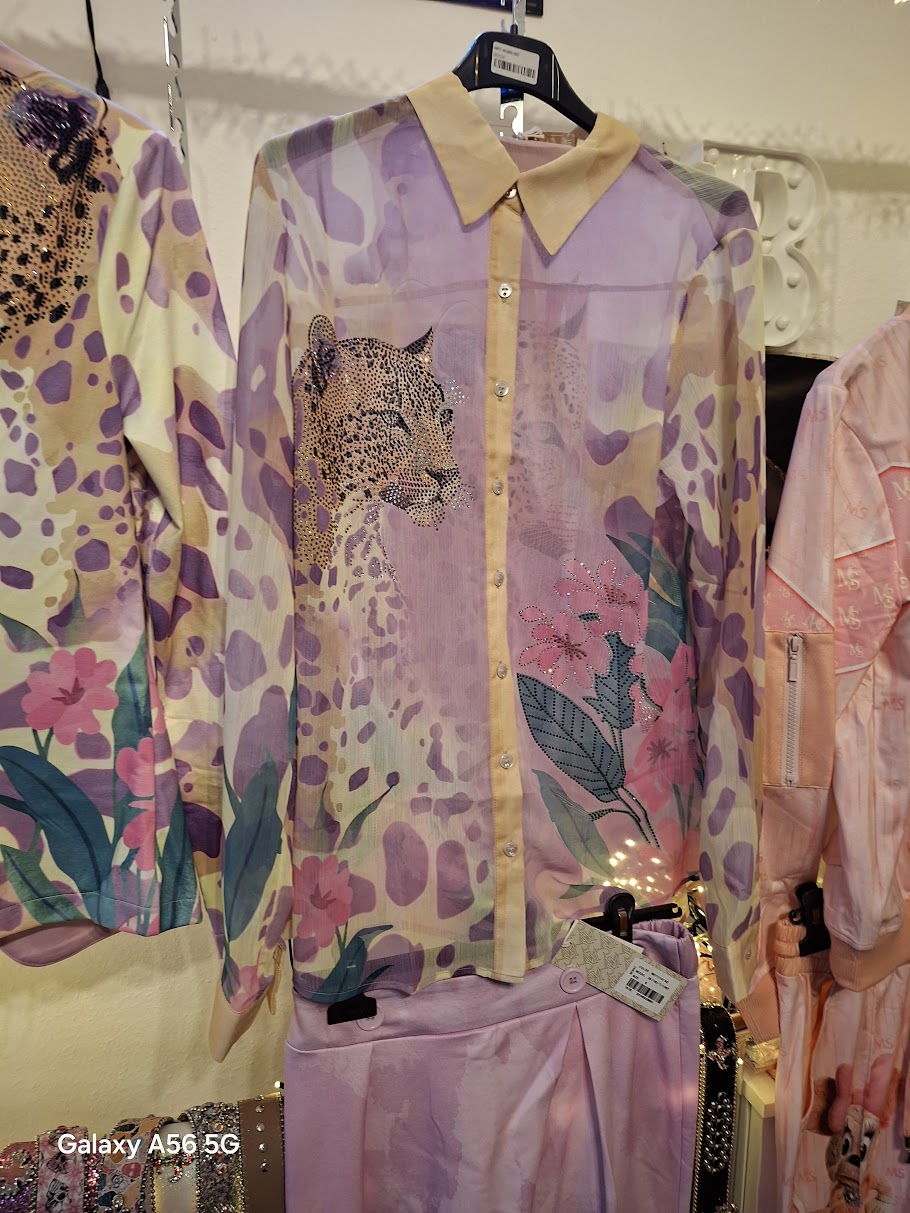 Missy Zweiteiler mit Tiger & Strass