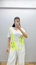 Re-Design Shirt Lemon Green – Cut-Outs | 100% Baumwolle | Gr. 36–46