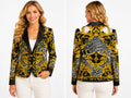 Missy Blazer Versace-Stil Schwarz-Gold | Gr. M