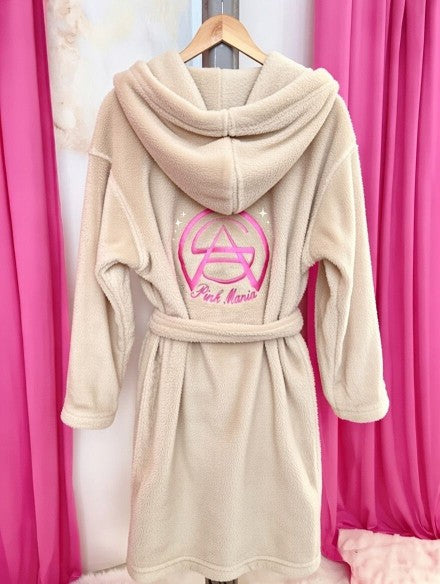 Damen Morgenmantel Kuschelig mit Kapuze - Oversize Pink Mania
