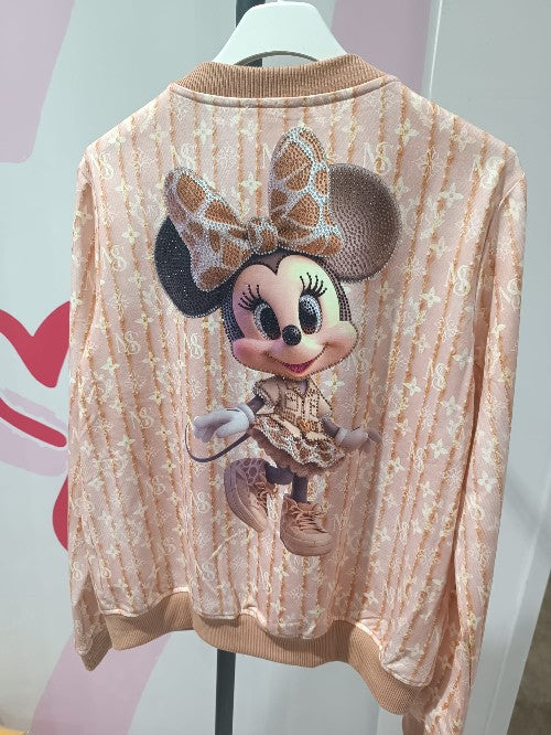 Minnie Mouse Zweiteiler Beige mit Glitzersteinen - Missy