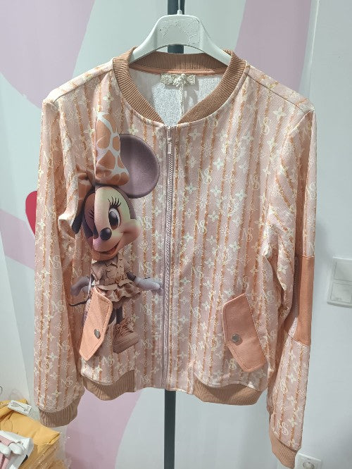 Minnie Mouse Zweiteiler Beige mit Glitzersteinen - Missy