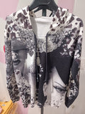 Damen Hoodie Missy Glitzer Skull