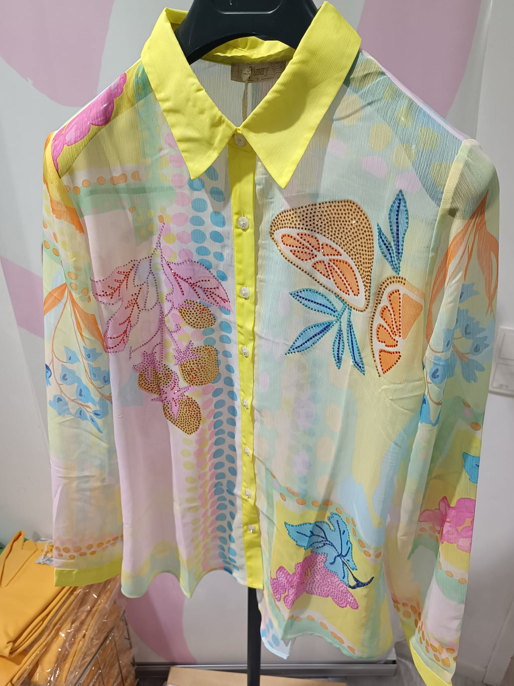 Missy 4-Teiler Frankreich – Schmetterling & Strasssteine | Blazer, Bluse, Hose & Top | Größe S