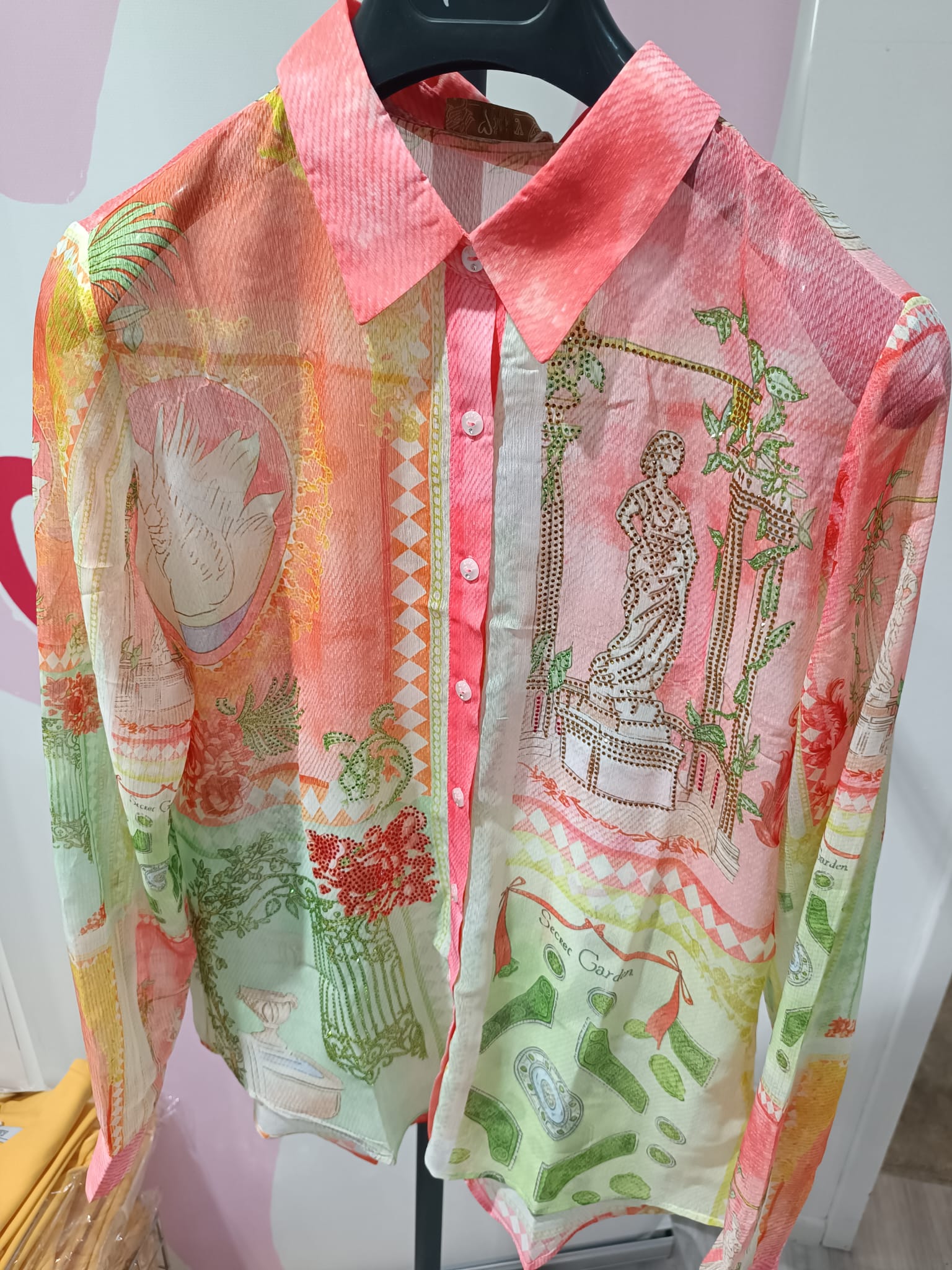 Missy 4-Teiler „Secret Garden“ Frankreich – Blazer, Bluse, Hose & Top | Polyester mit Strasssteinen