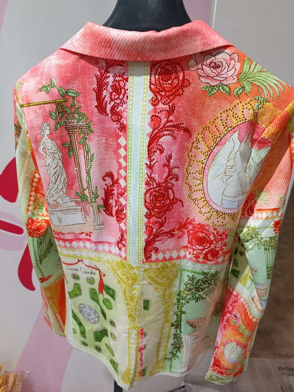 Missy 4-Teiler „Secret Garden“ Frankreich – Blazer, Bluse, Hose & Top | Polyester mit Strasssteinen