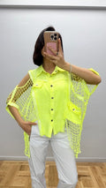 Re Design Shirt Neongelb – Grosse Groessen bis 44