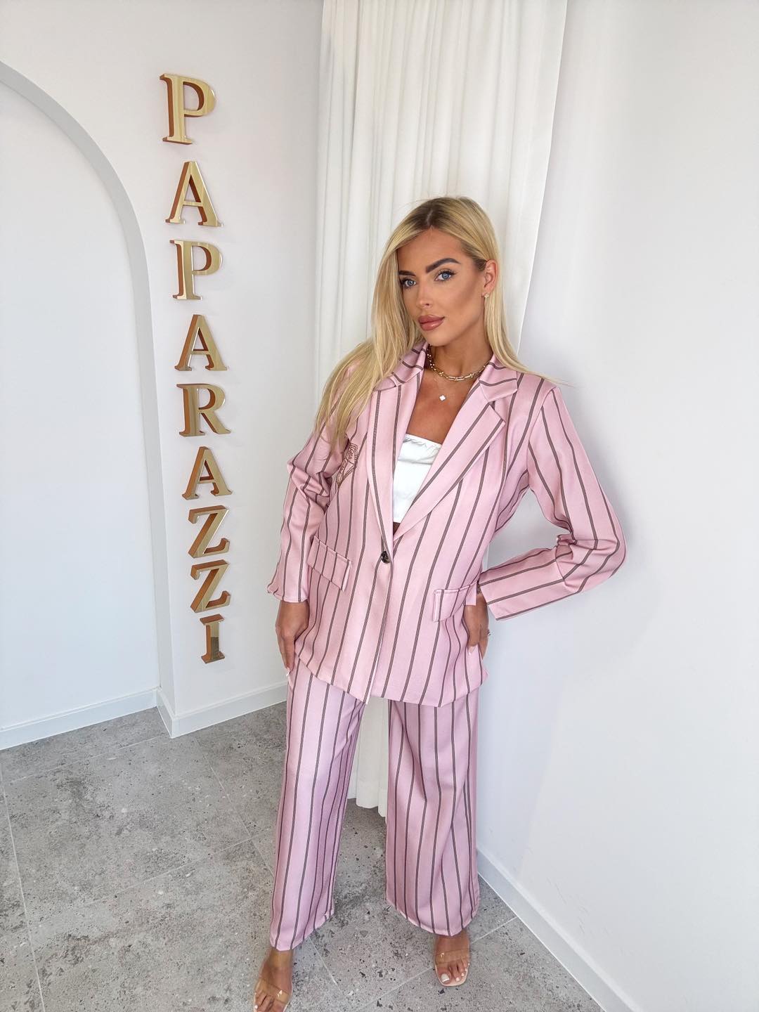 Damen Hosenanzug von Paparazzi - Blush