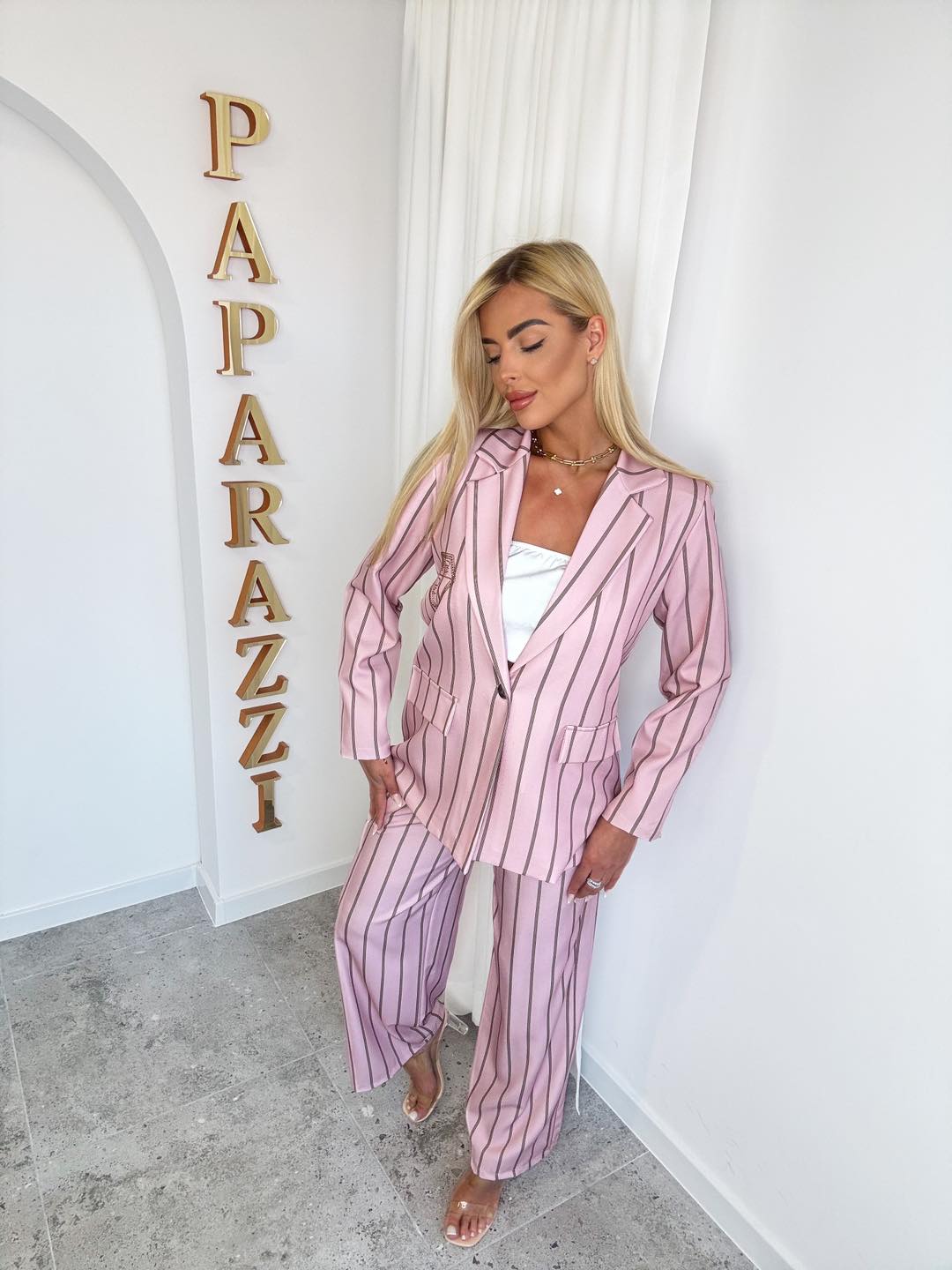 Damen Hosenanzug von Paparazzi - Blush