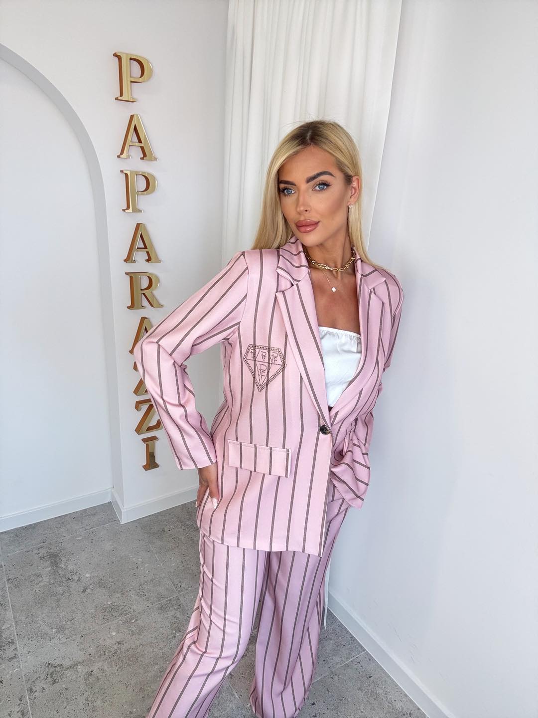 Damen Hosenanzug von Paparazzi - Blush