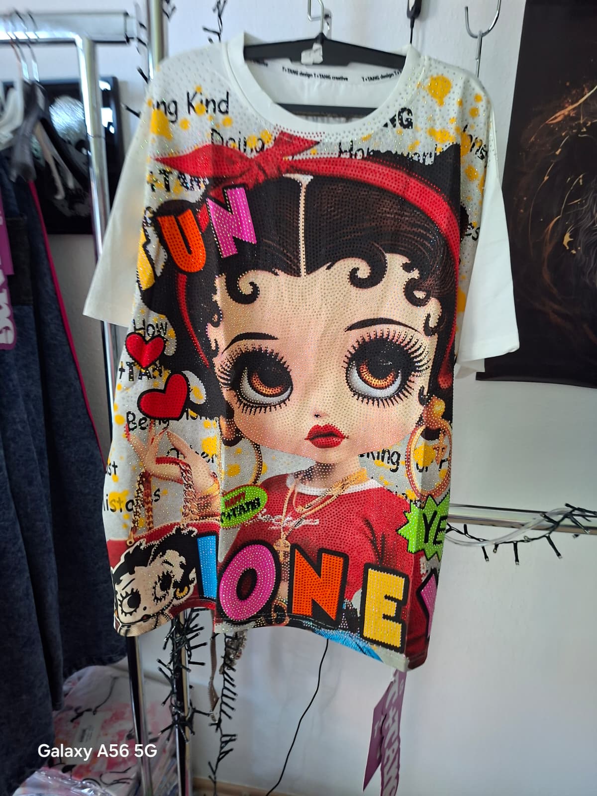 T+Tang Shirt Betty Boop LONE Weiß