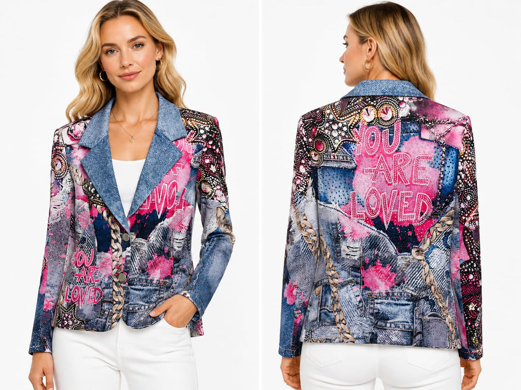 Missy Hosenanzug "You Are Loved" | Blazer + Hose | Gr. L