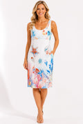 Missy Kleid Meeresprint | One Size bis 44