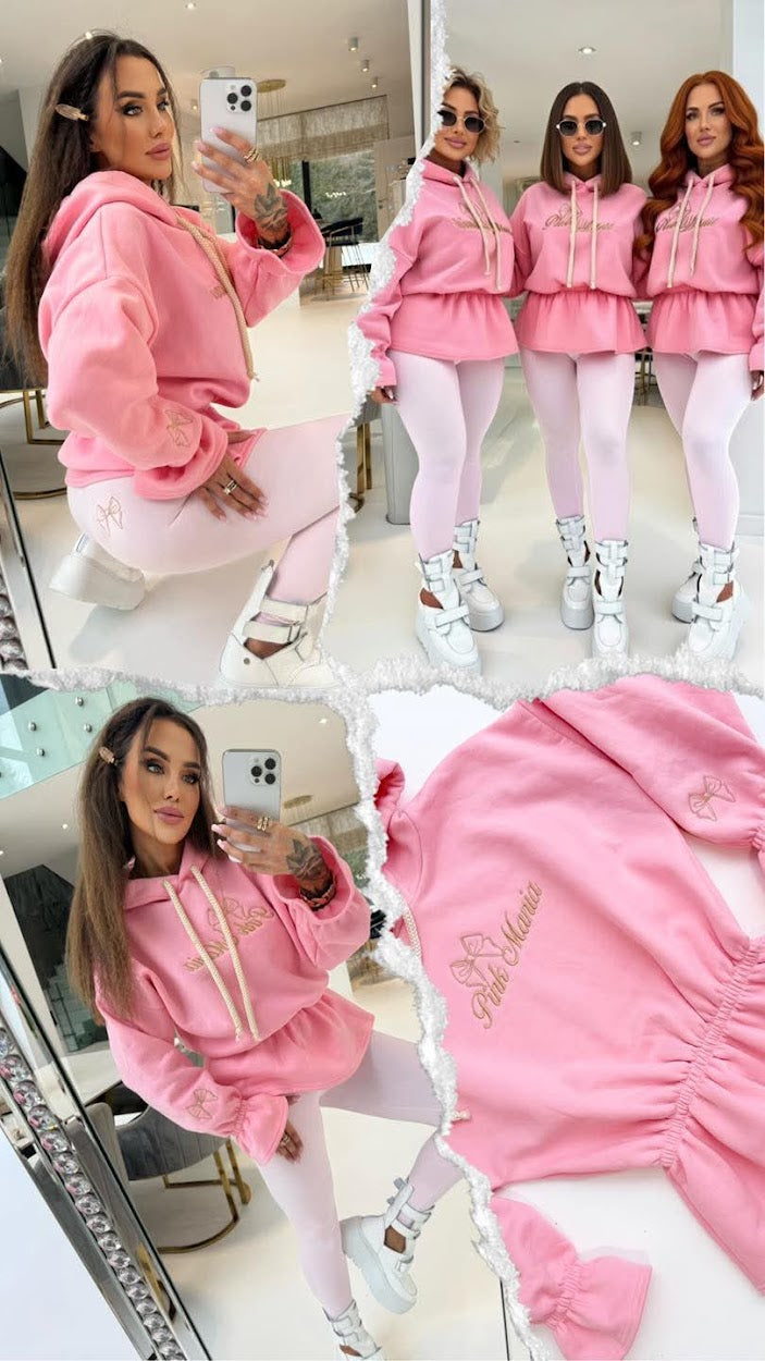 Damen Hoodie 100% Baumwolle mit Stickerei