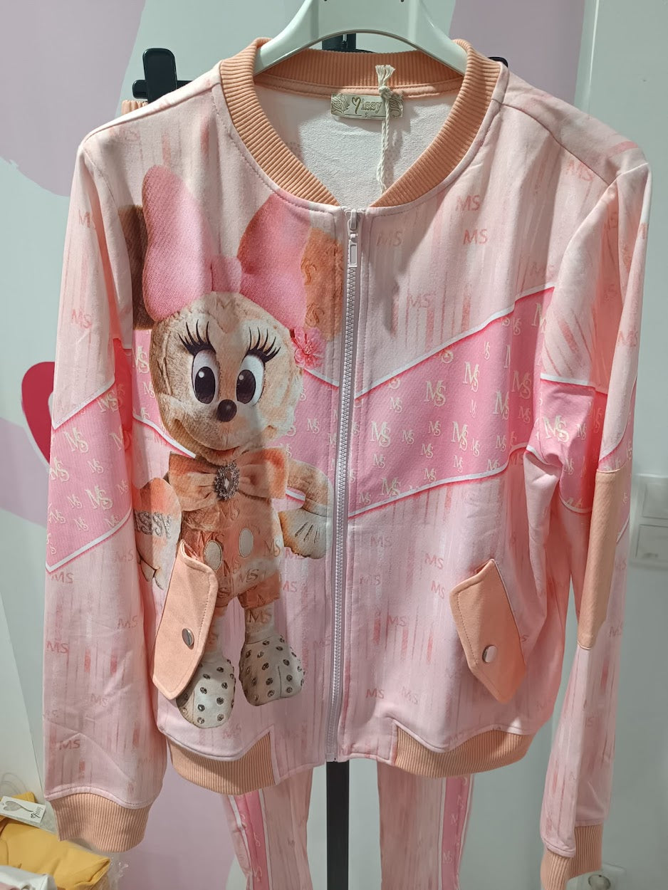 Minnie Mouse Zweiteiler mit Glitzersteinen - Missy