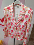 3-Teiler Missy Boutique – Blazer, Hose & Top mit Blumenmuster | Gr. 36–44