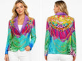Missy Blazer Multicolor Fransen | Gr. 48