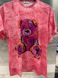 Amarchik T-Shirt Glitzer Bär Neonfarben