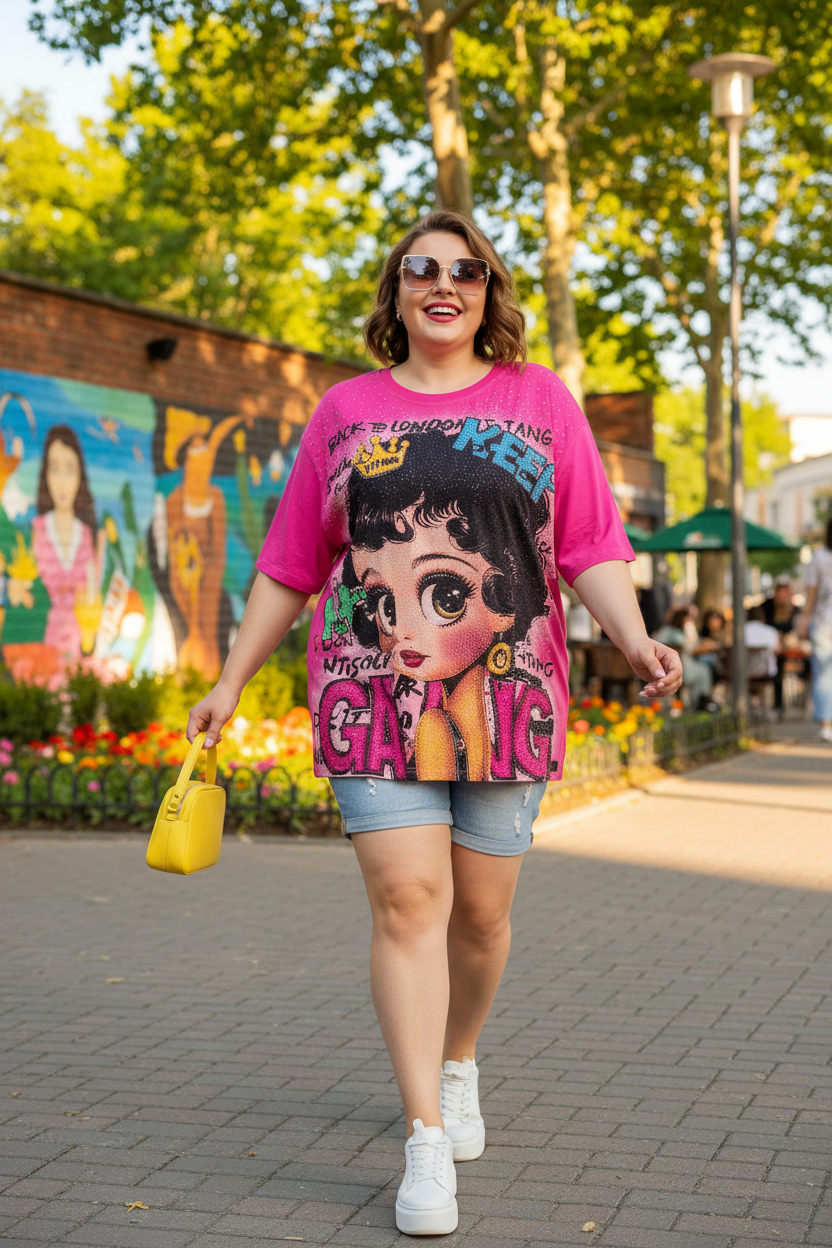 Betty Boop Pink GANG – Tragebild 2