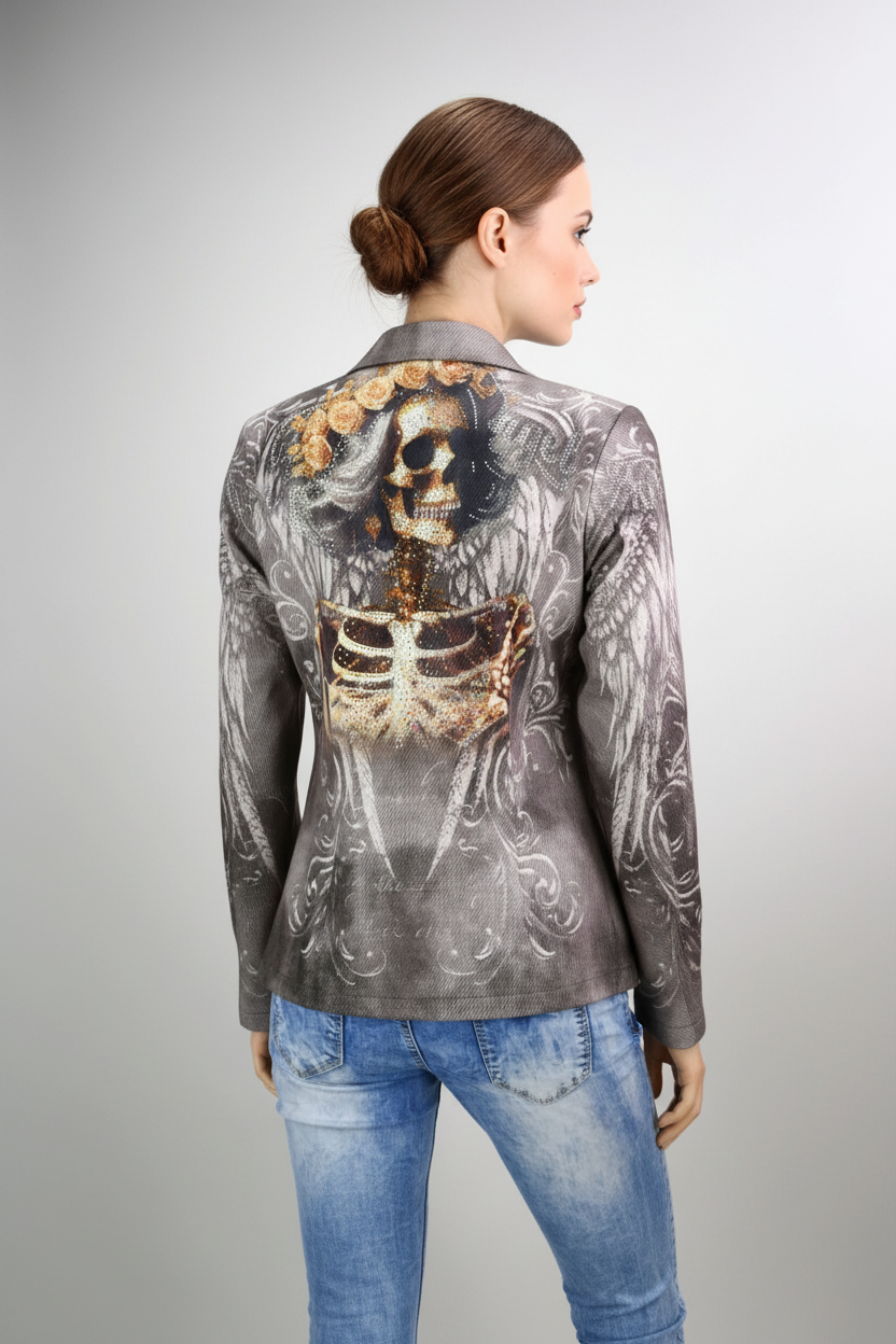 Blazer Rückansicht mit Frau
