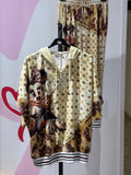 Missy Mickey Glitzer Hoodie Set – Hoodie & Hose Beige