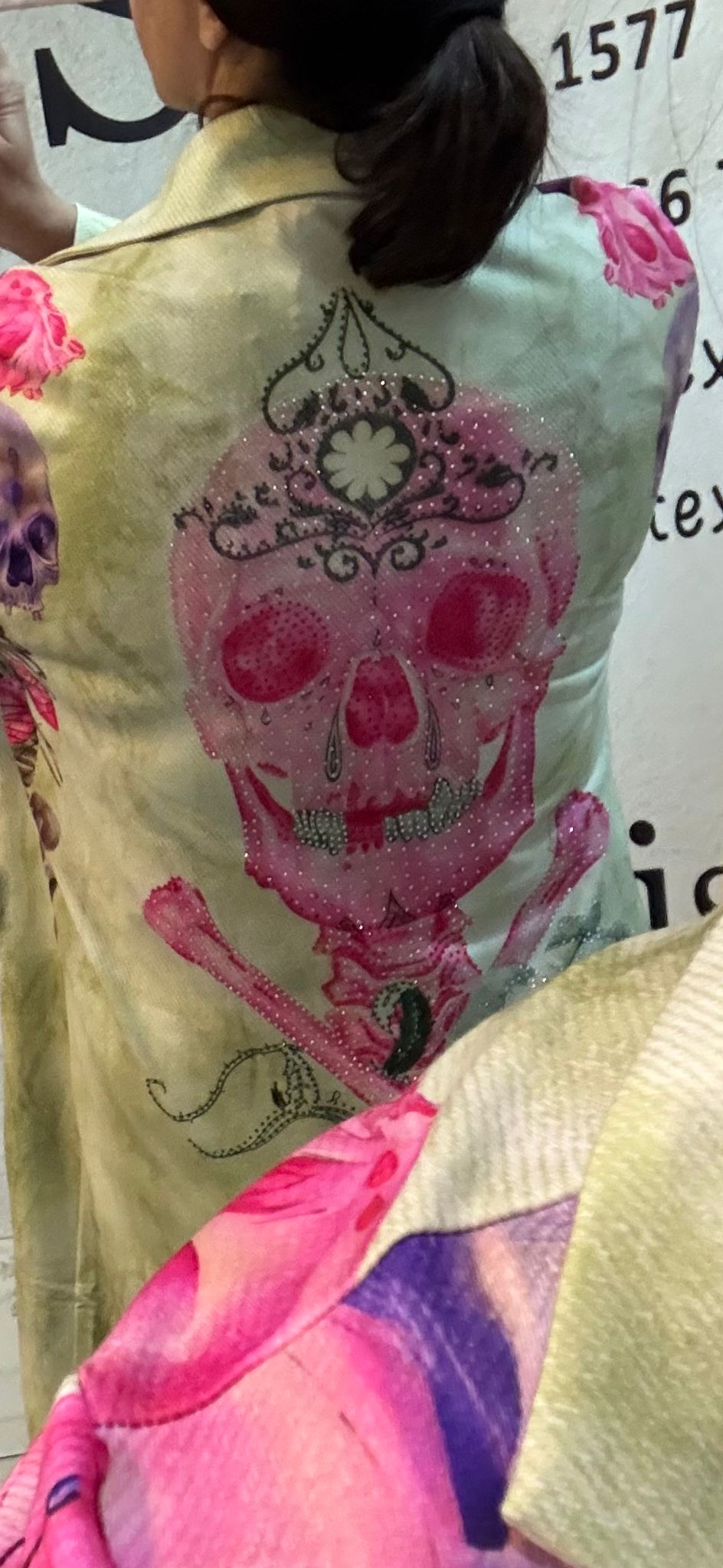 Missy 3-Teiler Skull Neongrün