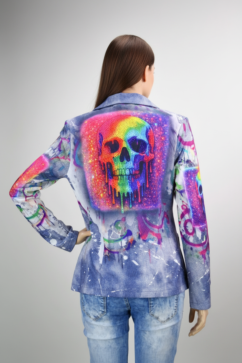 Graffiti Blazer Rücken