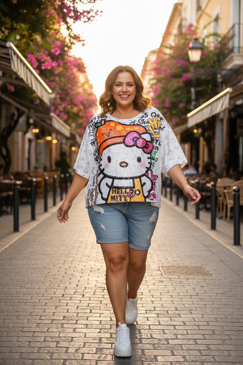 Hello Kitty Shirt – Tragebild 2