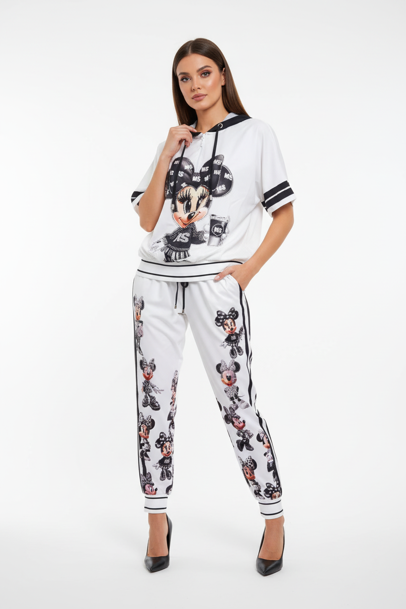 Missy Minnie Mouse Zweiteiler Tragebild Oberteil & Jogginghose