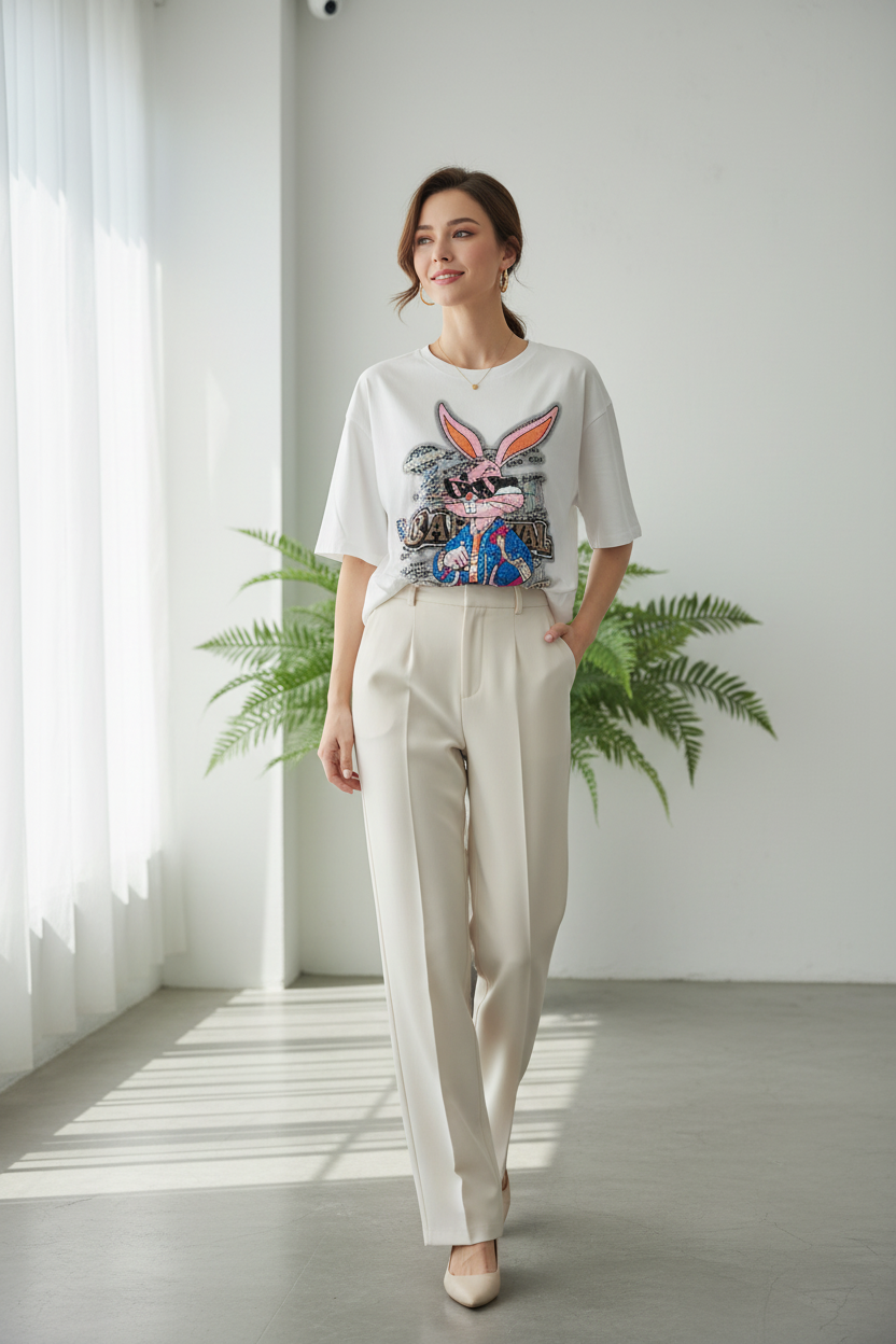 T-Shirt Cartoon Hase CARNIVAL – Lifestyle Editorial
