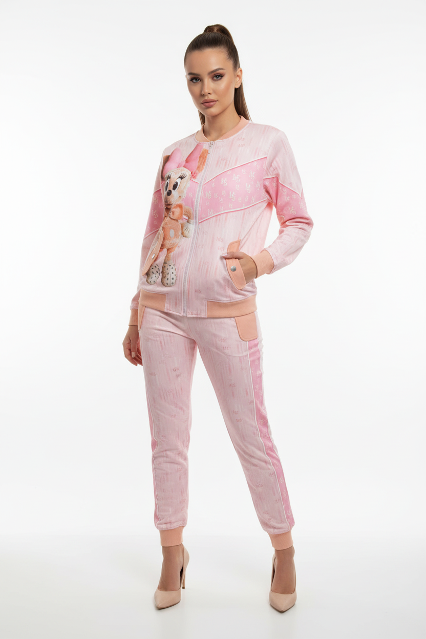 Missy 2-Teiler Minnie Mouse Rosa mit Frau