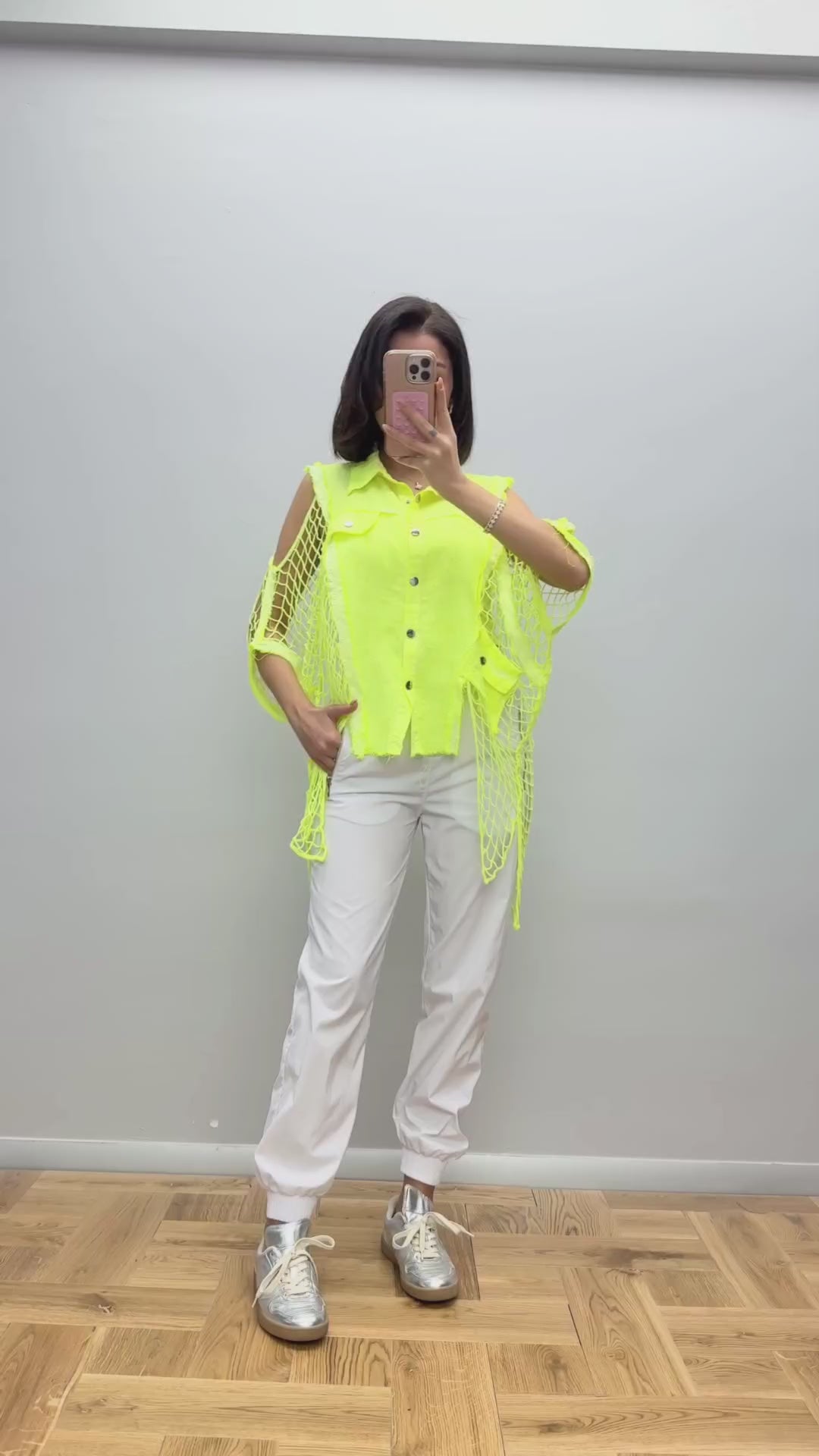 Re Design Shirt Neongelb – Grosse Groessen bis 44