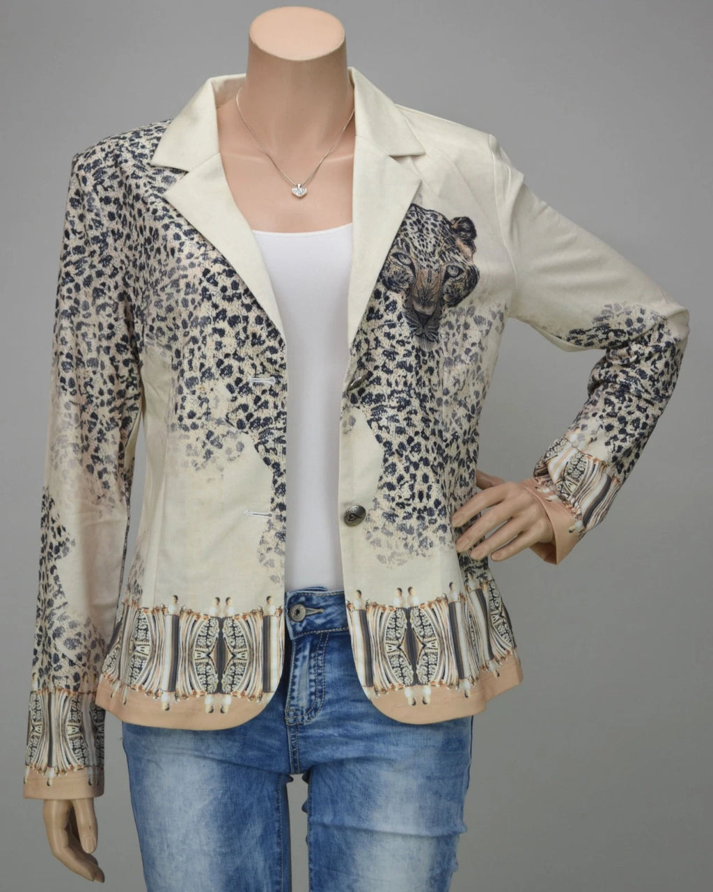 Missy Leoparden 3-Teiler – Blazer, Top & Hose | Gr. 36 | SALE