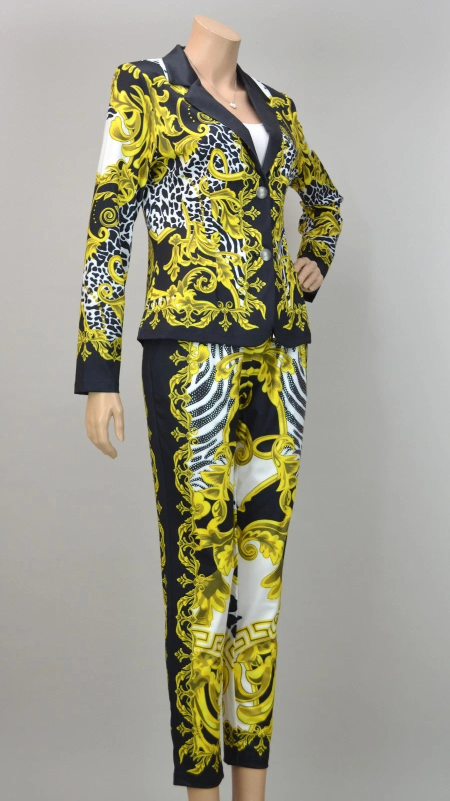 MISSY Joggpants Hose "Royal Instinct" - Strass & Glitzer - Barock-Print - MEGA - NEU