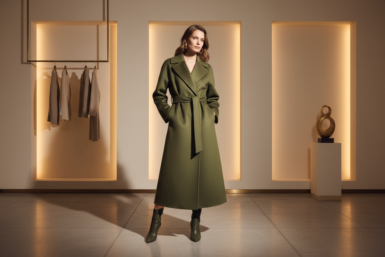 Übergangsmantel Damen 100% Baumwolle - Eleganter Trenchcoat
